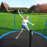 JUPA Trampoline 8FT 10FT 12FT 14FT, Outdoor Tramp with Enclosure Net, 410LBS Yard Trampoline for Kids - Recreational Anti-Rust Trampolin for Kids and Adults with Ladder