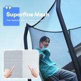 Rectangle Trampoline Basketball Hoop 10x17FT 9X15FT 8X14FT 1500LBS Weight Capacity Outdoor Square Gymnastics Trampolines for Kids Adults