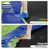 Zupapa 1500LBS Weight Capacity No-Gap Design 16 15 14 12 10FT Trampoline with Safety Enclosure Net and Non-Slip Ladder 10-Year Quality Assurance Perfect for Kids Family Outdoor Backyard Fun