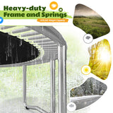 Zupapa 1500LBS Weight Capacity No-Gap Design 16 15 14 12 10FT Trampoline with Safety Enclosure Net and Non-Slip Ladder 10-Year Quality Assurance Perfect for Kids Family Outdoor Backyard Fun