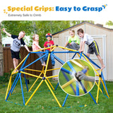 Zupapa Climbing Dome with Hammock, Supports up to 1000lbs Jungle Gym,10FT Dome Climber with Hammock for Kids 3 to 10 Outdoor Play Equipment Blue