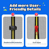 JUPA Trampoline 8FT 10FT 12FT 14FT, Outdoor Tramp with Enclosure Net, 410LBS Yard Trampoline for Kids - Recreational Anti-Rust Trampolin for Kids and Adults with Ladder