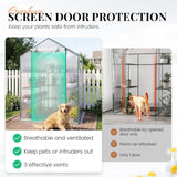 KING BIRD Premium Greenhouse for Outdoors, 56x56x77 in Walk-in Hot House with Thickened Cover, Reinforced Frame, Screen Windows & Mesh Door, 4 Tiers 15 Shelves for Outside Garden Seedlings, Clear