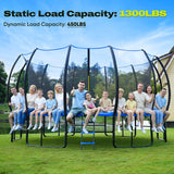 Kids Trampoline with 8-12 Added Stabilizer Bars