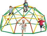 Zupapa 10FT Climbing Dome, Outdoor 10FT Geometric Dome Climber for Kids 3-10 Supporting 1000 lbs, Easy Assembly Playground Jungle Gym, Yellow and Green
