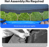 Rectangle Trampoline Basketball Hoop 10x17FT 9X15FT 8X14FT 1500LBS Weight Capacity Outdoor Square Gymnastics Trampolines for Kids Adults