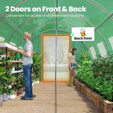 KING BIRD Premium 20x10x6.6FT Large Walk-in Greenhouse for Outdoors, Heavy Duty Galvanized Steel Frame, Green