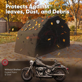 Quictent Motorcycle Garage Pod Shelter Hard Shell with Code Lock&Carry Bag,Black