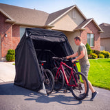 Quictent Motorcycle Garage Pod Shelter Hard Shell with Code Lock&Carry Bag,Black