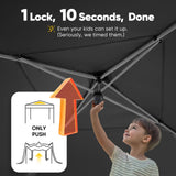 Quictent Privacy 10x10 Pop Up Canopy with 4 Sidewalls & Mesh Windows, Black