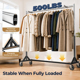 HOKEEPER Z Rack for Clothes with Cover Load 500 LBS with Display Arms