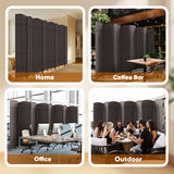 JOSTYLE 8 Panel Room Divider, Privacy Screen & Room Separation, Extra Wide