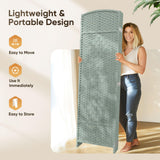 JOSTYLE Rattan Room Divider, 4-Panel Folding Privacy Screen 6ft. Extra Wide