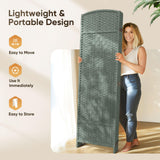 JOSTYLE Rattan Room Divider, 6-Panel Folding Privacy Screen 6ft. Extra Wide