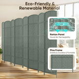 JOSTYLE 8 Panel Room Divider, Privacy Screen & Room Separation, Extra Wide