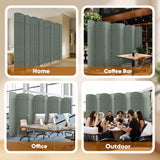 JOSTYLE 8 Panel Room Divider, Privacy Screen & Room Separation, Extra Wide
