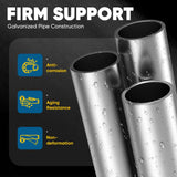 Quictent 10x20 ft Heavy Duty Carport Canopy Galvanized Car Tent with Reinforced Structure, Gray