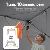 Quictent Privacy 8x8 Pop Up Canopy with 4 Sidewalls & Mesh Windows, Gray