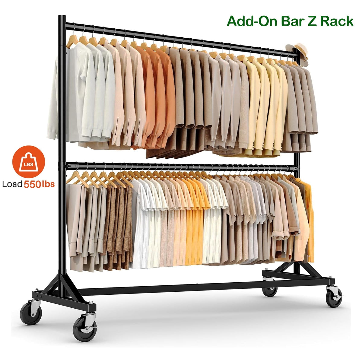 HOKEEPER 550lb Load Commercial Industrial Grade Heavy Duty Z-Base Garm ...