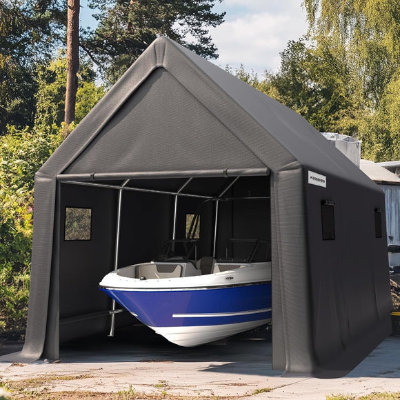 storage tent shed KING BIRD 10' x 15' Heavy Duty Carport Anti-Snow Carport, Outdoor Stor – Brandline