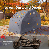 Quictent Motorcycle Garage Pod Shelter Hard Shell with Code Lock&Carry Bag, Light Gray