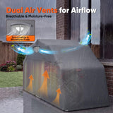 Quictent Motorcycle Garage Pod Shelter Hard Shell with Code Lock&Carry Bag, Light Gray