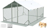 Quictent Advanced Series 12x9x6.6ft Metal Chicken Coop Run with Wooden Nesting Box, Walk-in Outdoor Poultry Cage Heavy Duty Predator Proof Hen Duck Rabbit Farm House, Waterproof Anti-UV Cover