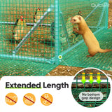 Quictent Advanced Series 6.6x9x6.6ft Metal Chicken Coop Run with Side Hardware Cloth, Walk-in Outdoor Poultry Cage Heavy Duty Predator Proof Hen Duck Rabbit Farm House, Waterproof Anti-UV Cover