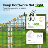 Quictent Advanced Series 6.6x9x6.6ft Metal Chicken Coop Run with Side Hardware Cloth, Walk-in Outdoor Poultry Cage Heavy Duty Predator Proof Hen Duck Rabbit Farm House, Waterproof Anti-UV Cover
