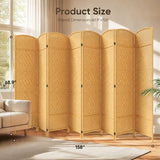 JOSTYLE 8 Panel Room Divider, Privacy Screen & Room Separation, Extra Wide