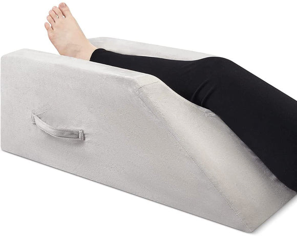 OasisSpace Leg Support Pillow for Surgery, Swelling, Injury or Rest - Memory Foam Pillows for Knee, Ankle and Foot - Improve Circulation?unisex?