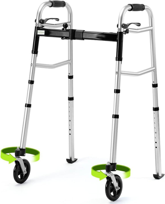OasisSpace Compact Folding Walker, Standard Walker with 5