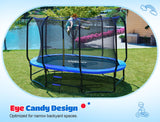 ORCC 10x16 FT Oval Outdoor Trampoline Gymnastics Trampoline for Kids, 1200LBS Capacity, Heavy-Duty Galvanized Steel Frame Yard Trampolines