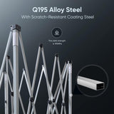 Quictent 10x10FT Pop Up Canopy Tent Without Sidewall | Instant Setup Gazebo for 1 Person, Pink