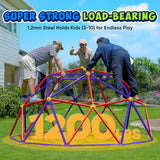 Zupapa 10FT Climbing Dome with Hammock, Supports up to 1200lbs Jungle Gym, Dome Climber for Kids 3 to 10, Purple