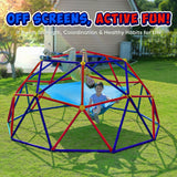 Zupapa 10FT Climbing Dome with Hammock, Supports up to 1200lbs Jungle Gym, Dome Climber for Kids 3 to 10, Purple