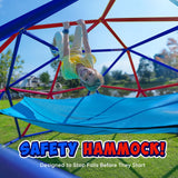 Zupapa 10FT Climbing Dome with Hammock, Supports up to 1200lbs Jungle Gym, Dome Climber for Kids 3 to 10, Purple