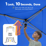 Quictent Privacy 10x10 Pop Up Canopy with 4 Sidewalls & Mesh Windows, Royal Blue