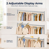 HOKEEPER Z Rack for Clothes Heavy Duty Hold 500 LBS with Display Arms