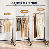 HOKEEPER Z Rack for Clothes Heavy Duty Hold 500 LBS with Display Arms