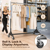 HOKEEPER Z Rack for Clothes Heavy Duty Hold 500 LBS with Display Arms