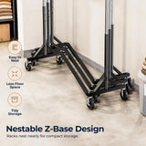HOKEEPER Z Rack for Clothes Heavy Duty Hold 500 LBS with Display Arms