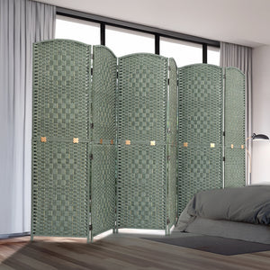 Jostyle 6 Panel Room Divider Folding Privacy Screens 6ft Tall Room Dividers Screen Divider Wall for Room Separation Partition Portable Gray