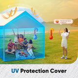 Quictent 10x20 ft Carport Replacement Tarp Canopy Top Cover with Bungee Balls, White