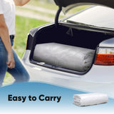Quictent 10x20 ft Carport Replacement Tarp Canopy Top Cover with Bungee Balls, White