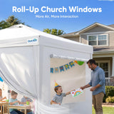 Quictent Pop up Canopy Tent 10'x10' with 4 Detachable Window Sidewalls, White