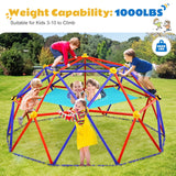 Zupapa Climbing Dome with Hammock for Kids 3 to10 Outdoor Play, Supports up to 1000lbs Jungle Gym