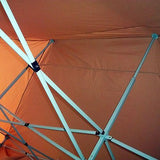 Qucitent No-Side Pyramid 10' x 15' Pop Up Canopy -Melon