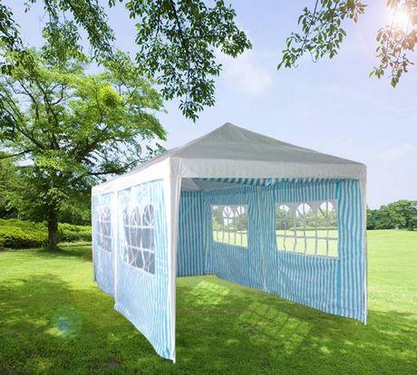 Quictent 10' x 20' Party Tent Colored Stripe-White and Blue