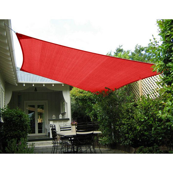 Quictent Woven 11.5' Square Shade Sail-Red